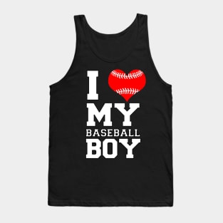 I Love My Baseball Boy Tank Top